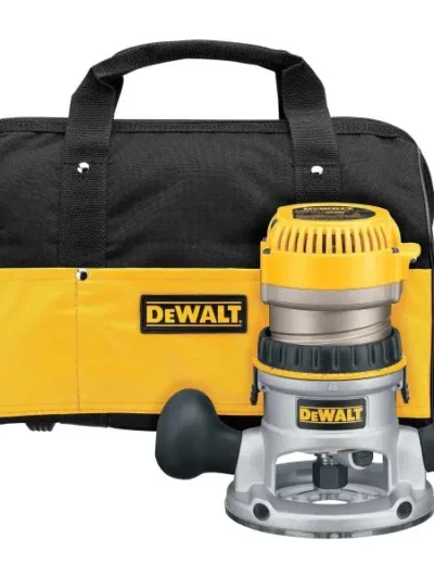 1/2-Inch Variable-Speed Fixed-Base Corded Router – 2.25 HP, Soft Case Included (Tool Only)