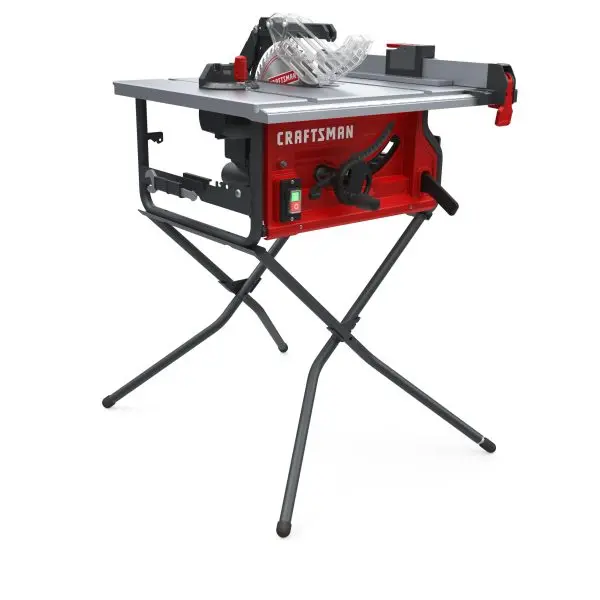 10-Inch Carbide-Tipped Blade – Compatible with 15-Inch Portable Table Saws with Folding Stand