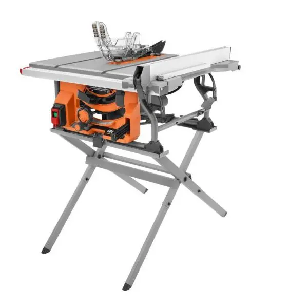 10-Inch Portable Table Saw with Folding Stand – Compact Jobsite Saw with Integrated Support