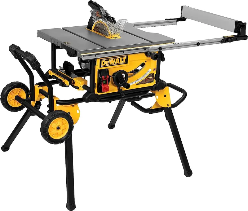 10-Inch Rolling Table Saw – 32.5-Inch Rip Capacity, 15-Amp Motor