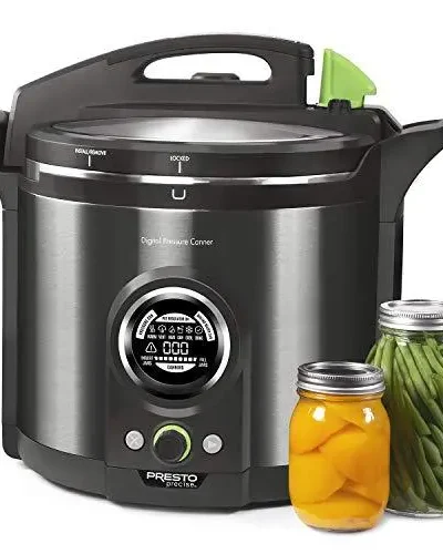 12-Quart Digital Pressure Canner – Black Stainless Steel Countertop Model