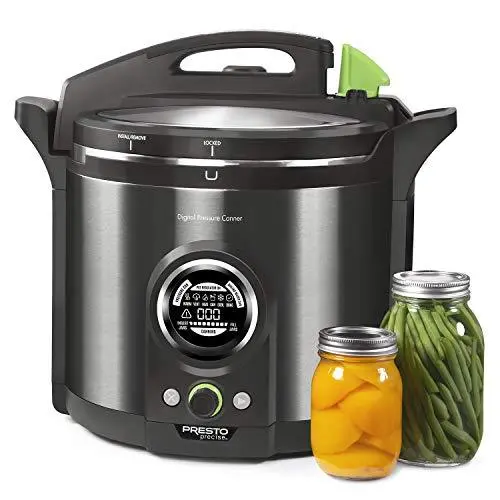 12-Quart Digital Pressure Canner – Black Stainless Steel Countertop Model