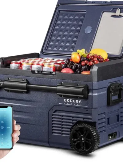12V 37-Quart Portable Car Refrigerator Freezer with APP Control — Ideal for Camping, RVs, and Road Trips