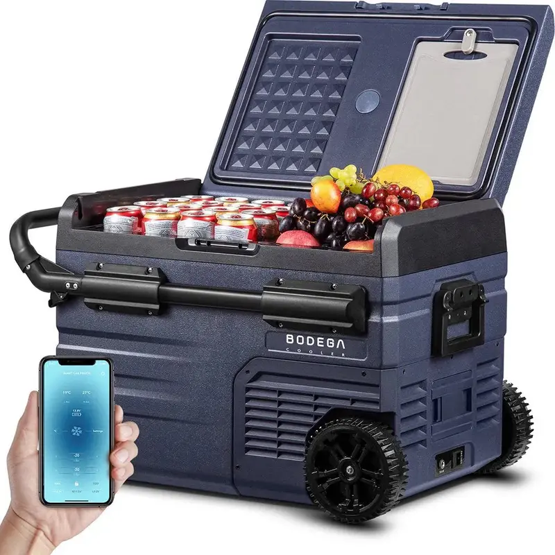 12V 37-Quart Portable Car Refrigerator Freezer with APP Control — Ideal for Camping, RVs, and Road Trips