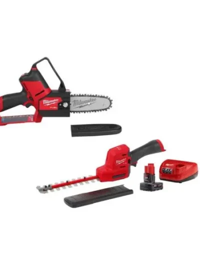 12V Lithium-Ion Pruning Saw & Hedge Trimmer Combo – Brushless, 8″ Blade, M12-Compatible