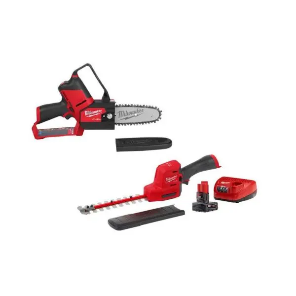 12V Lithium-Ion Pruning Saw & Hedge Trimmer Combo – Brushless, 8″ Blade, M12-Compatible