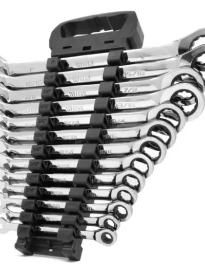 13-Piece 12-Point Standard (SAE) Combination Wrench Set – Durable Tool Kit with Hard Carrying Case