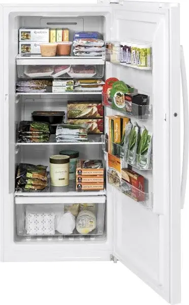 14.1-Cubic-Foot White Upright Freezer – Frost-Free Compact Storage Solution - Image 3