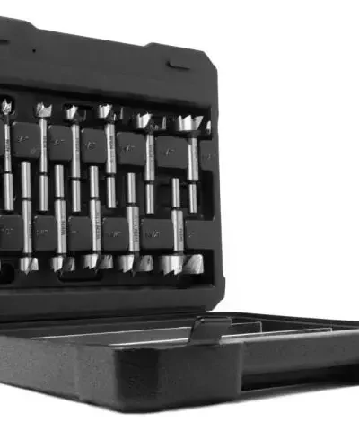 14-Piece Forstner Drill Bit Set – Precision Woodboring Bits for Clean, Flat-Bottom Holes