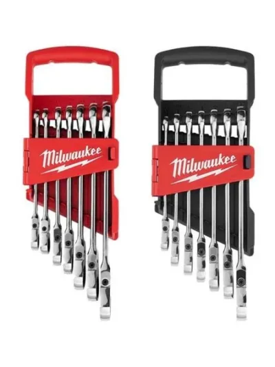 14-Piece SAE & Metric Flex-Head Ratcheting Combination Wrench Set – 144-Position Adjustable Tool Kit
