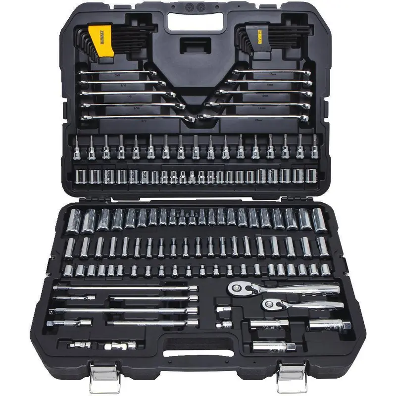 156-Piece Mechanics Tool Kit – Comprehensive Socket, Wrench, and Bit Set for Auto Repair