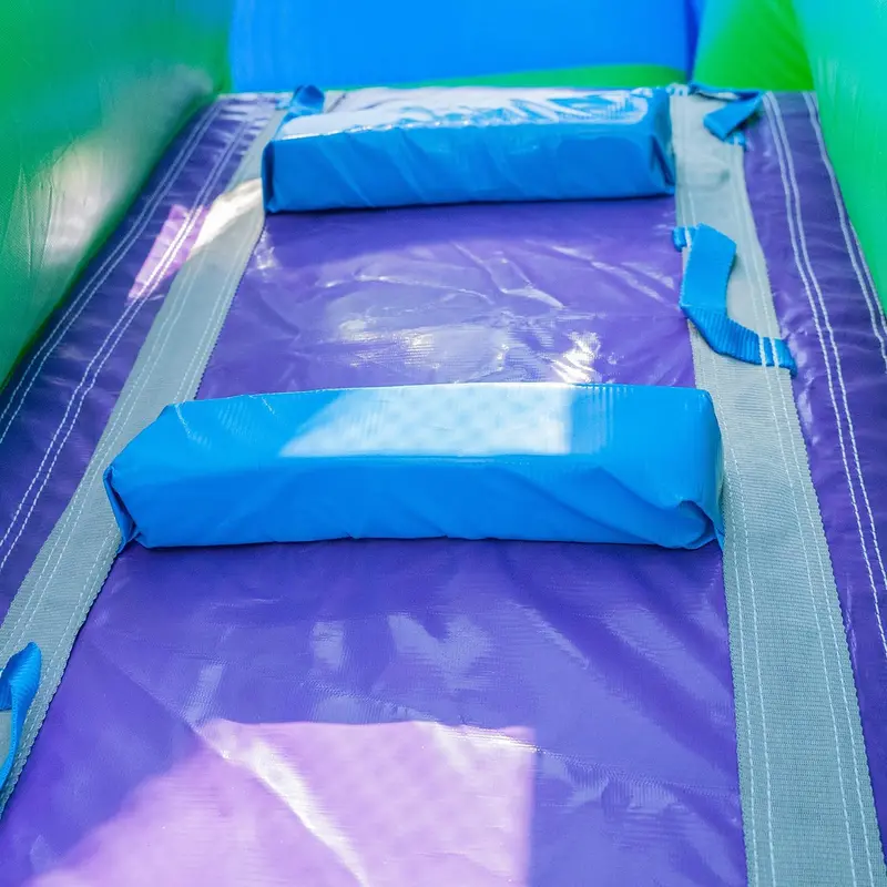 16-Foot Purple Tropical Inflatable Water Slide with Integrated Pool – Commercial-Grade, Lightweight, Wet/Dry Use for All Ages - Image 3
