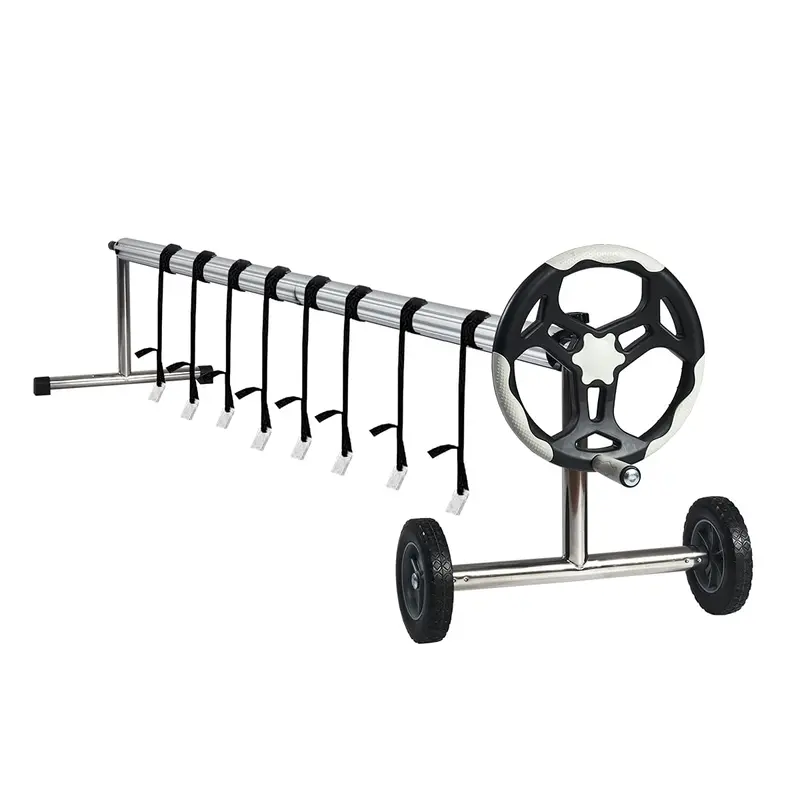 18-Foot Aluminum Pool Solar Cover Reel – Durable, UV-Resistant Cover Management System