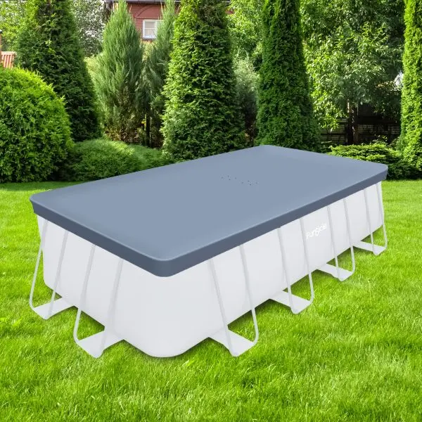 18-Foot Rectangular Pool Cover – Durable Gray Cover for Oasis & Activity Pools - Image 2