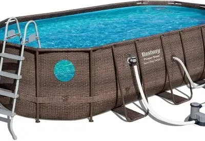 18′ x 9′ x 48″ Above-Ground Swimming Pool Set – Includes Pump & Maintenance Kit