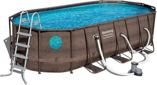18′ x 9′ x 48″ Above-Ground Swimming Pool Set – Includes Pump & Maintenance Kit