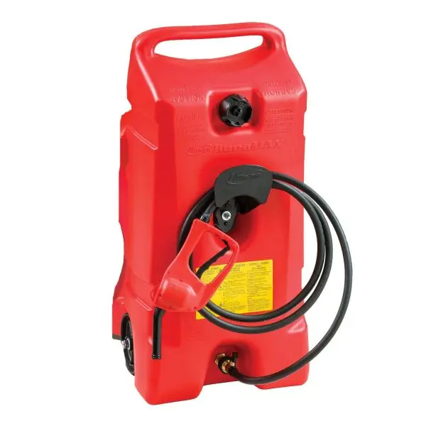 2-Pack Portable 14-Gallon Gas Fuel Tanks – Red, Integrated Pump System - Image 2