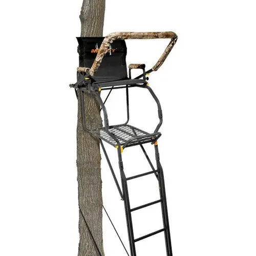 20-Foot Single-User Deer Hunting Tree Stand — Compact Ladder Style