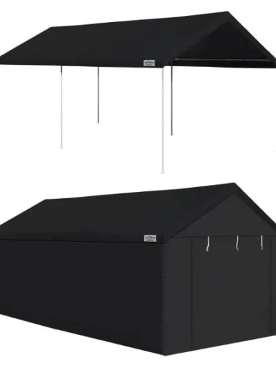 20-Foot Straight-Leg Instant Canopy Tent (10′ x 20′) with Full Sidewall Kit