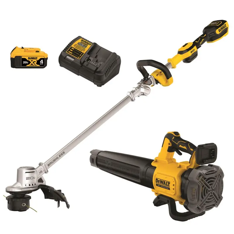 20V Cordless 14-Inch String Trimmer and Handheld Blower 2-in-1 Kit