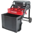 22-Inch Lockable Single-Drawer Tool Box – Black Powder-Coated Steel with Casters