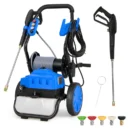 2300 PSI Wheeled Electric Pressure Washer with 5-Position Nozzle System and Enhanced Mobility