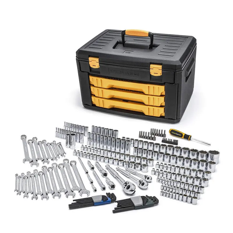 239-Piece SAE and Metric Mechanics Tool Set – Comprehensive Professional-Grade Kit