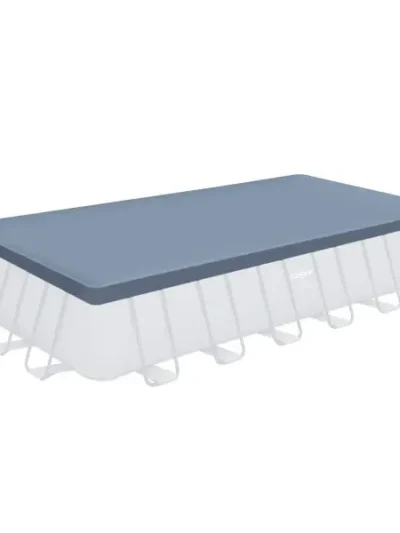 24-Foot Gray Rectangular Pool Cover – Heavy-Duty Fit for Oasis and Activity Pools