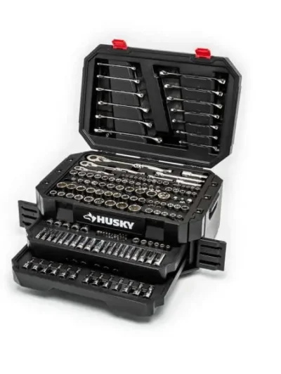 244-Piece 72-Tooth Ratchet Mechanics Tool Set with Storage Chest — 1/4″, 3/8″, and 1/2″ Drives