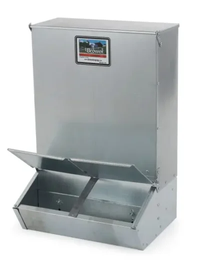 3.7-Bushel Dual-Door Hog Feeder – Livestock Supplement Dispenser for Up to 8 Hogs