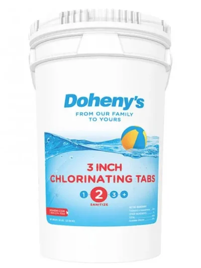 3-Inch Chlorine Tablets — 50-Pound Bulk Pack for Pool Sanitization
