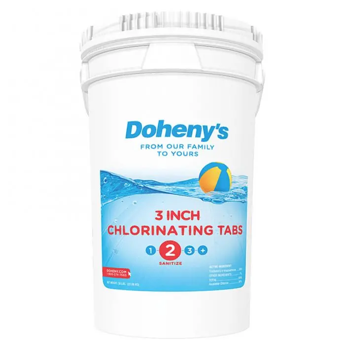 3-Inch Chlorine Tablets — 50-Pound Bulk Pack for Pool Sanitization