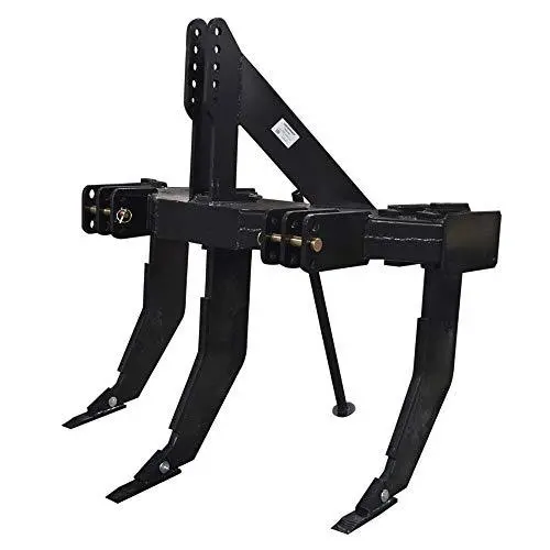 3-Shank Subsoiler Ripper – Tractor-Mounted, Fits 1- & 2-Point Quick Hitches