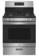 30-Inch Freestanding Gas Range – 4-Burner Stainless Steel Oven with 4.8-Cu-Ft Capacity