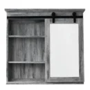 31-Inch x 29-Inch Barn-Style Medicine Cabinet – Wall-Mounted Storage with Rustic Design