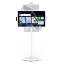 32-Inch Android 13 Portable Rolling TV — 1080P FHD Swivel Touchscreen with Built-in Battery and Voice Remote