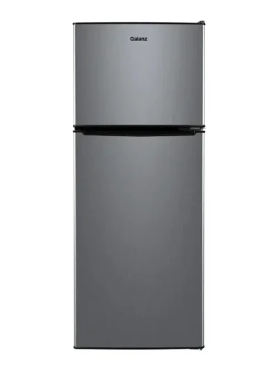 4.6 Cu. Ft. Stainless Steel Mini Refrigerator with Freezer – Compact Two-Door Design