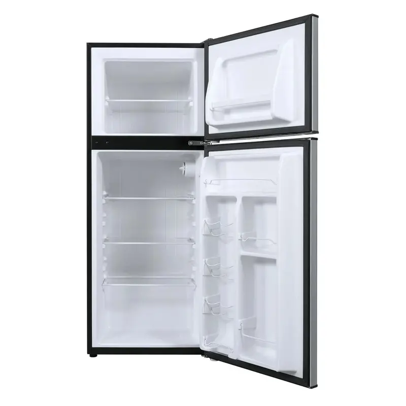 4.6 Cu. Ft. Stainless Steel Mini Refrigerator with Freezer – Compact Two-Door Design - Image 3