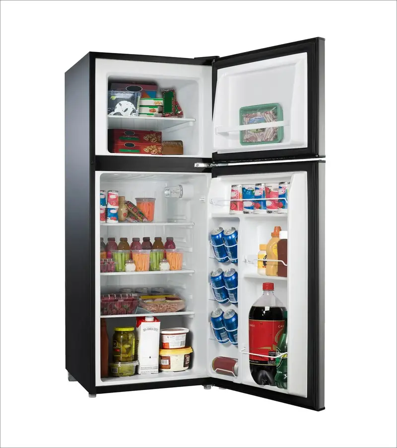 4.6 Cu. Ft. Stainless Steel Mini Refrigerator with Freezer – Compact Two-Door Design - Image 4