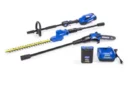 40V Cordless Combo Kit – Pole Hedge Trimmer + Pruning Saw with 2.5Ah Battery & Charger
