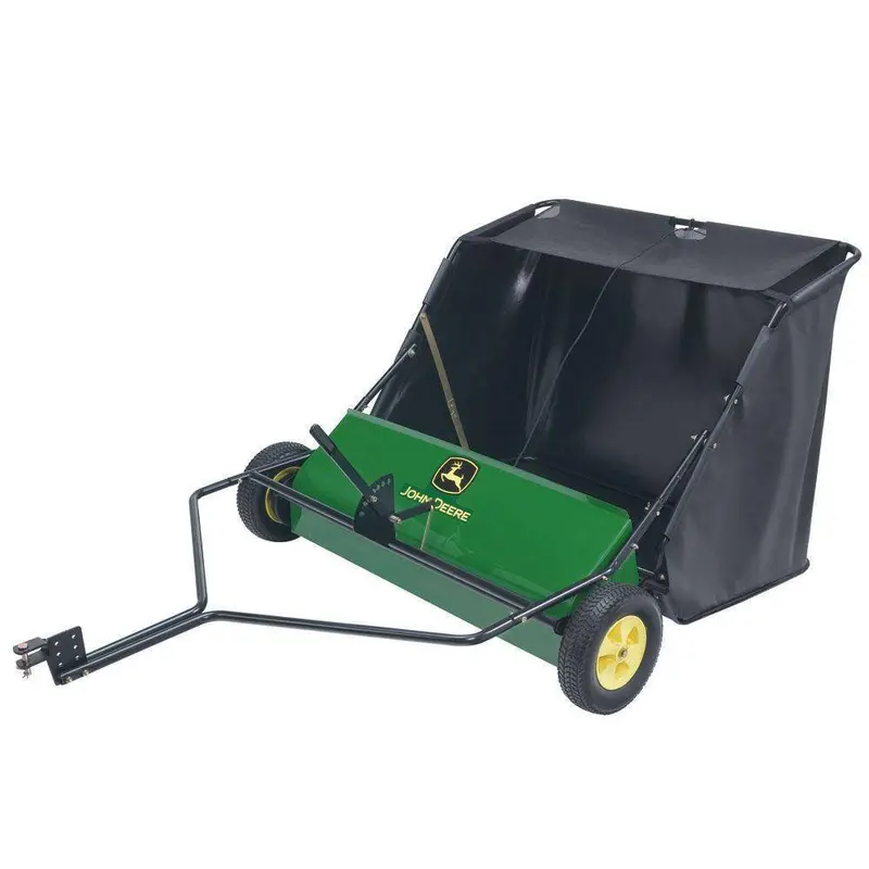 42-Inch Tow-Behind Lawn Sweeper – 24-Cubic-Foot Capacity with Height-Adjustable Brushes