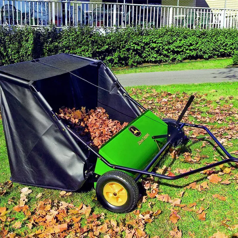 42-Inch Tow-Behind Lawn Sweeper – 24-Cubic-Foot Capacity with Height-Adjustable Brushes - Image 3