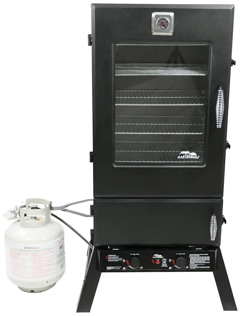 44-Inch Propane Smoker — Heavy-Duty Outdoor Cooking Unit