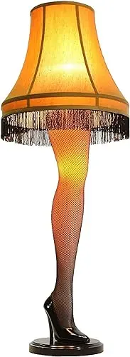 45-Inch Multicolor Deluxe Christmas Leg Lamp Decor