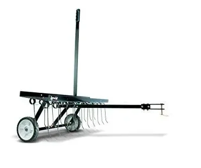 48-Inch Tow-Behind Dethatcher – Medium-Duty Tine Rake for Lawn Aeration & Thatch Removal