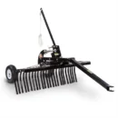 48-Inch Tow-Behind Landscape Rake for Grading, Leveling, and Debris Removal