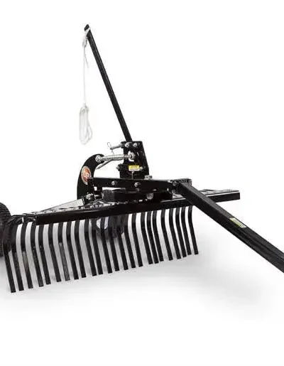 48-Inch Tow-Behind Landscape Rake for Grading, Leveling, and Debris Removal