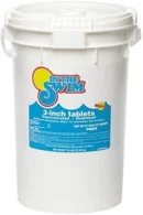 50-Lb Bucket of 3-Inch Chlorine Tablets for Pool Sanitization