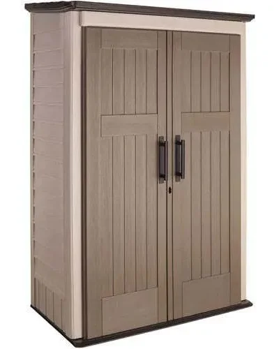 52 Cu. Ft. Lockable Outdoor Storage Shed – Weather-Resistant Construction