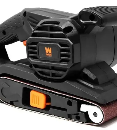 6.3-Amp Corded Belt Sander – 120-Volt Power Sander with Integrated Dust Collection System